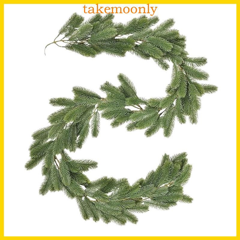 TAK Trang Trí Giáng Sinh Vine 6feet Cây Nho Nhân Tạo Thực Tế Cây Treo Mùa Đông Ngày Lễ Cây Xanh Cho 