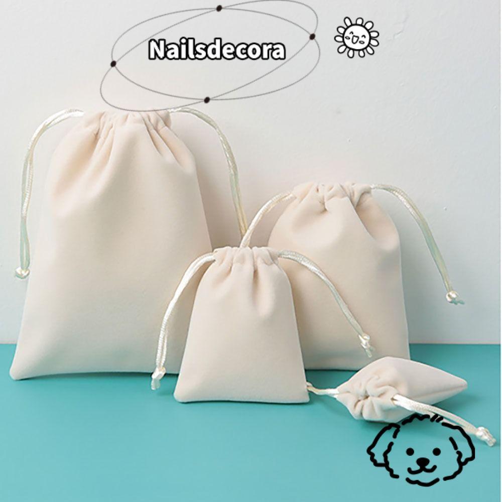 Túi dây rút NAILS, Túi nhung lưu trữ nhiều màu nhỏ, Túi đựng đồ trang sức Dây rút Túi cưới