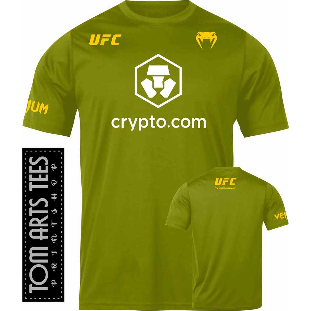 Áo sơ mi Ufc Drifit | Ufc Crypto.com | Silkscreen cao su | Áo thun nghệ thuật Tom