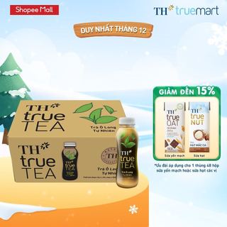  Thùng Trà Ô Long hương vị tự nhiên TH true TEA milk 350ml  24 Chai  