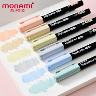 Bút Dạ Quang Đánh Dấu Highlighter Monami Màu Pastel