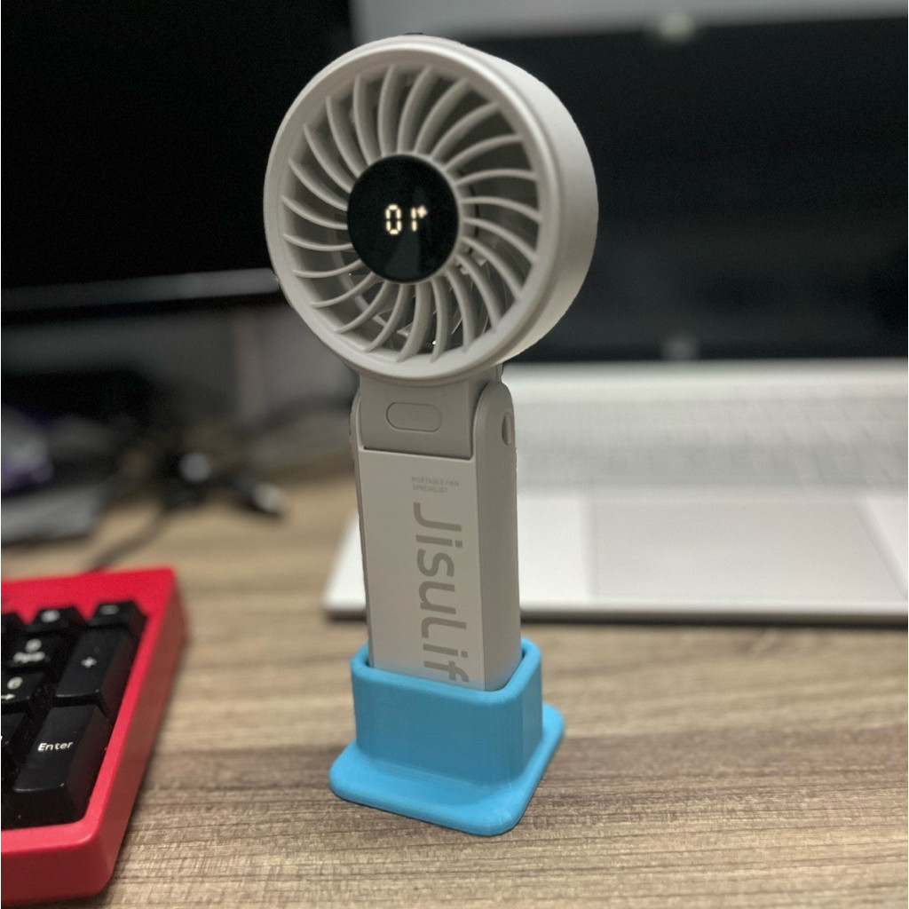 Đế In 3D Dành Cho Quạt Cầm Tay JISULIFE LIFE 7 – Đặt Bàn Gọn Gàng, Chống Trượt