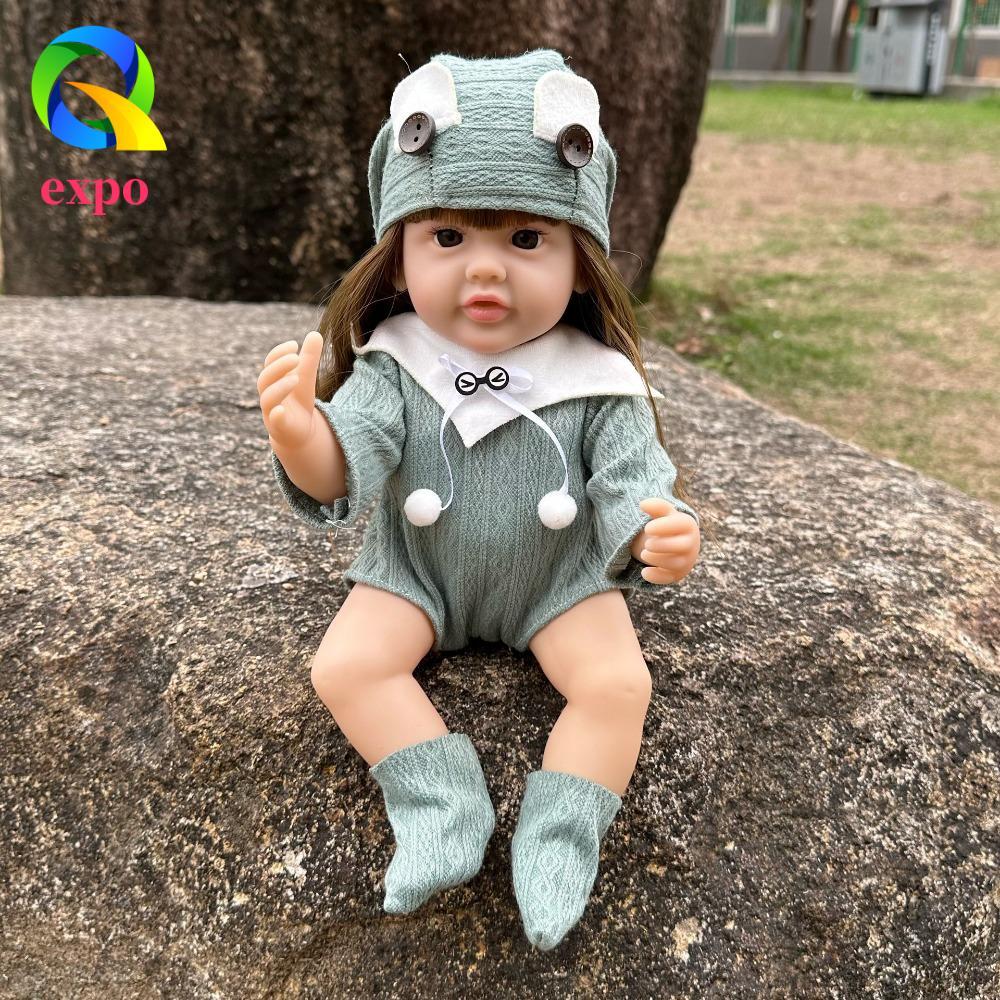 EXPO LIMIT Cô gái búp bê giả, Đồ chơi búp bê trẻ em 30CM mềm mại, Silicone toàn thân như thật Búp bê