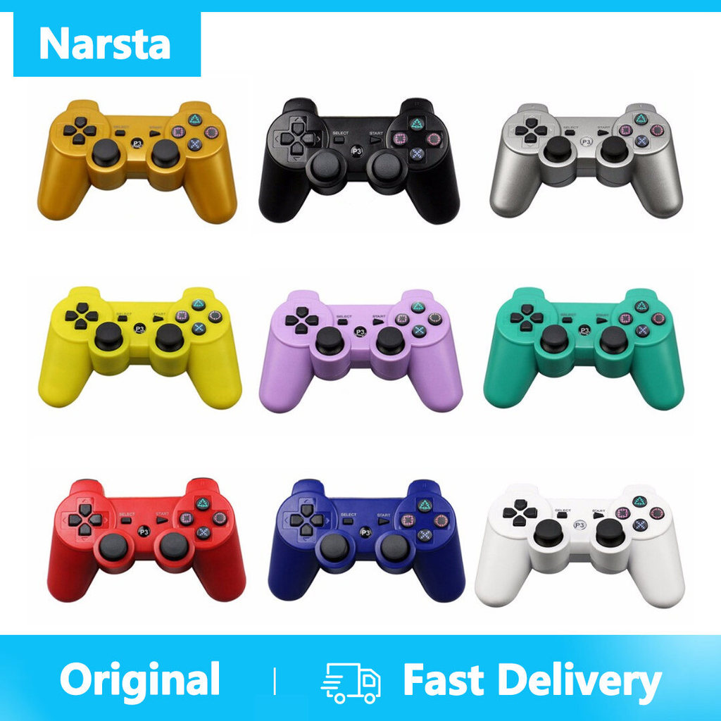 Tay Cầm Chơi Game Bluetooth Không Dây Narsta Cho PS3 Tay Cầm Chơi Game Cho PC Cho PS3 Bộ Điều Khiển 