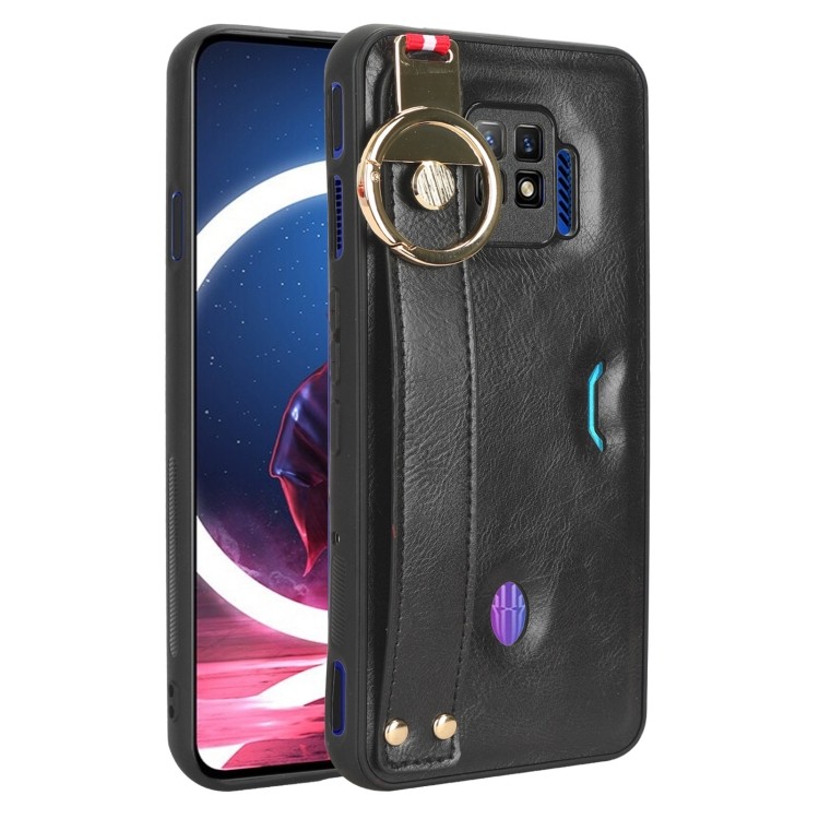 Dropshiping Dây Đeo Tay Da Mặt Sau Ốp Lưng Điện Thoại ZTE nubia Red Magic 7 Pro / ZTE nubia Red Magi