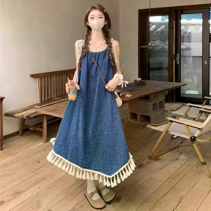 Đầm dài Dopamine phong cách dân tộc Bohemian