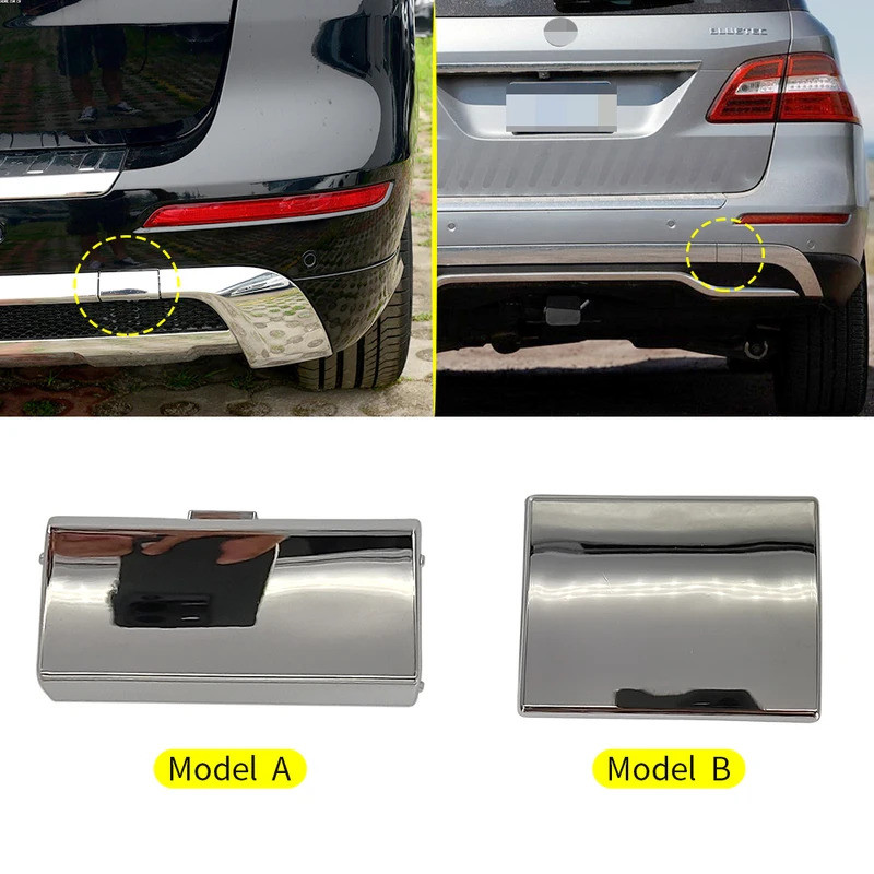 Dành Cho Xe Mercedes W166 Phía Sau Ốp Lưng Kéo Móc Nắp Bạc Cho Benz ML Class ML300 ML320 ML400 ML450