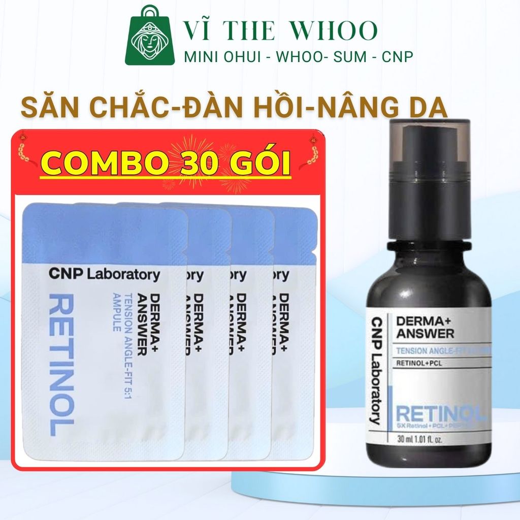 30 Gói tinh Chất Retinol CNP Laboratory Derma Answer Tension Angle Fit Ampoule 1ml