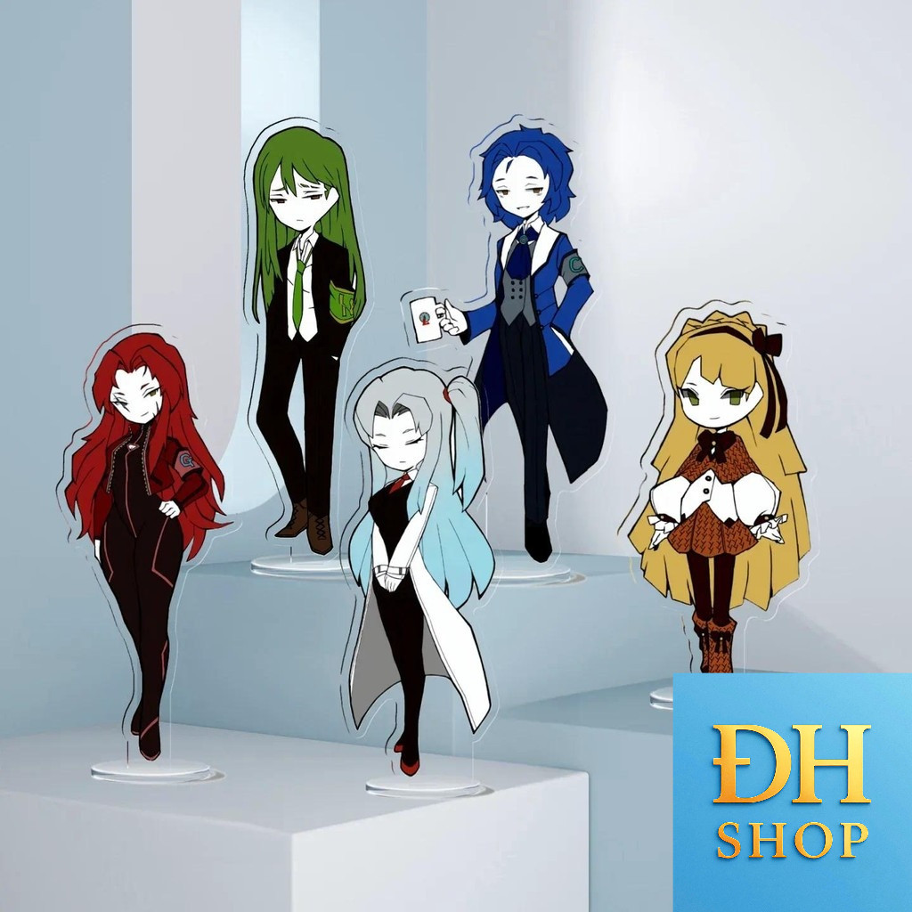 Lobotomy Corporation Standing Anime KeyChain Library of Ruina Men Key Chain for