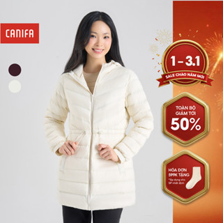  Áo khoác lông vũ nữ dáng dài siêu nhẹ siêu ấm CANIFA 6OT24W010 