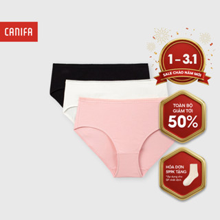  Combo 3 quần lót nữ CANIFA chất liệu mềm mịn an toàn cho da 6US25A006 