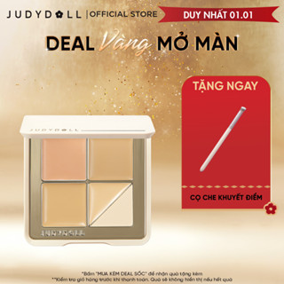  Bảng Kem Che Khuyết Điểm JUDYDOLL 6g 5 Màu Che Phủ Siêu Nhẹ Triệt Sắc Giúp Hiệu Chỉnh Màu Da Kiềm Dầu Lâu Trôi Chống Thấm Nước Suốt 24h 