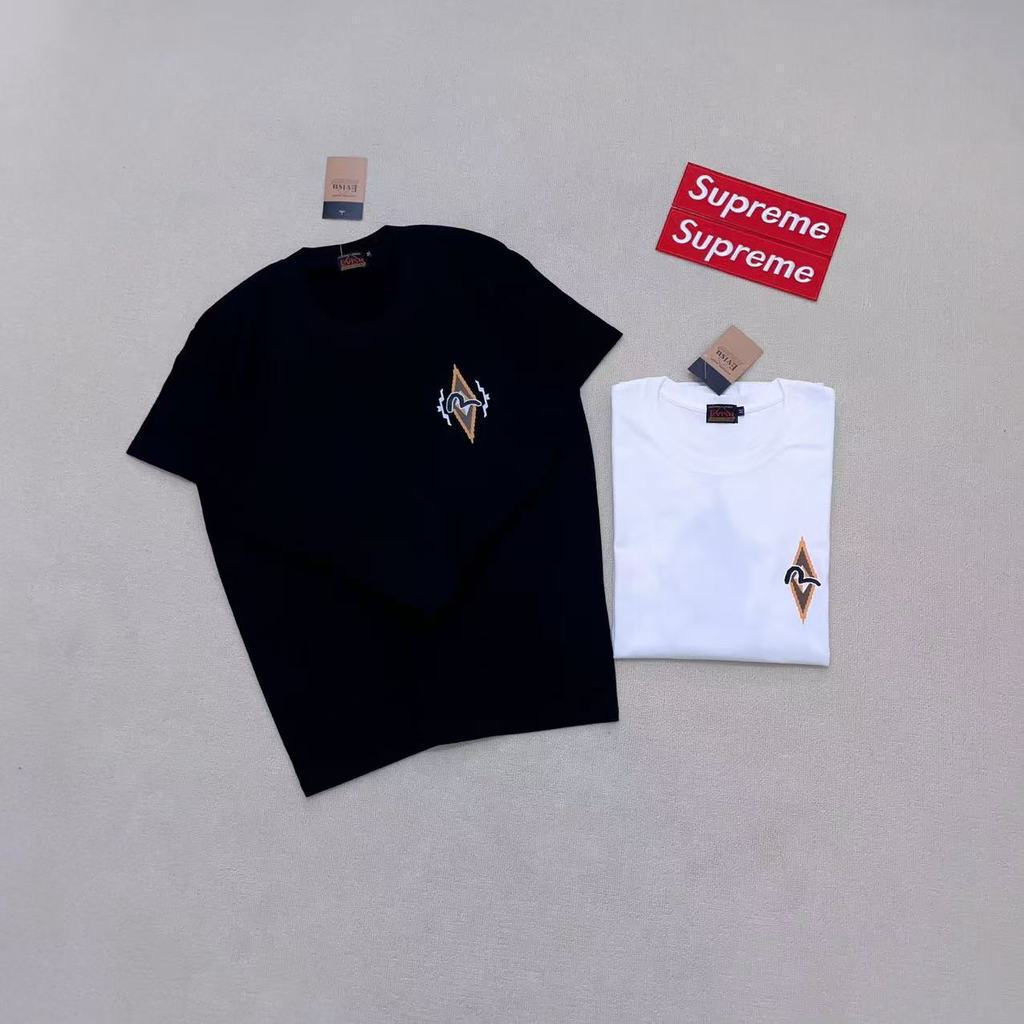 EVISU & Fushen - Áo thun ngắn tay nam nữ mới nhất, thoải mái thoáng khí, thiết kế rời đáy áo sơ mi M