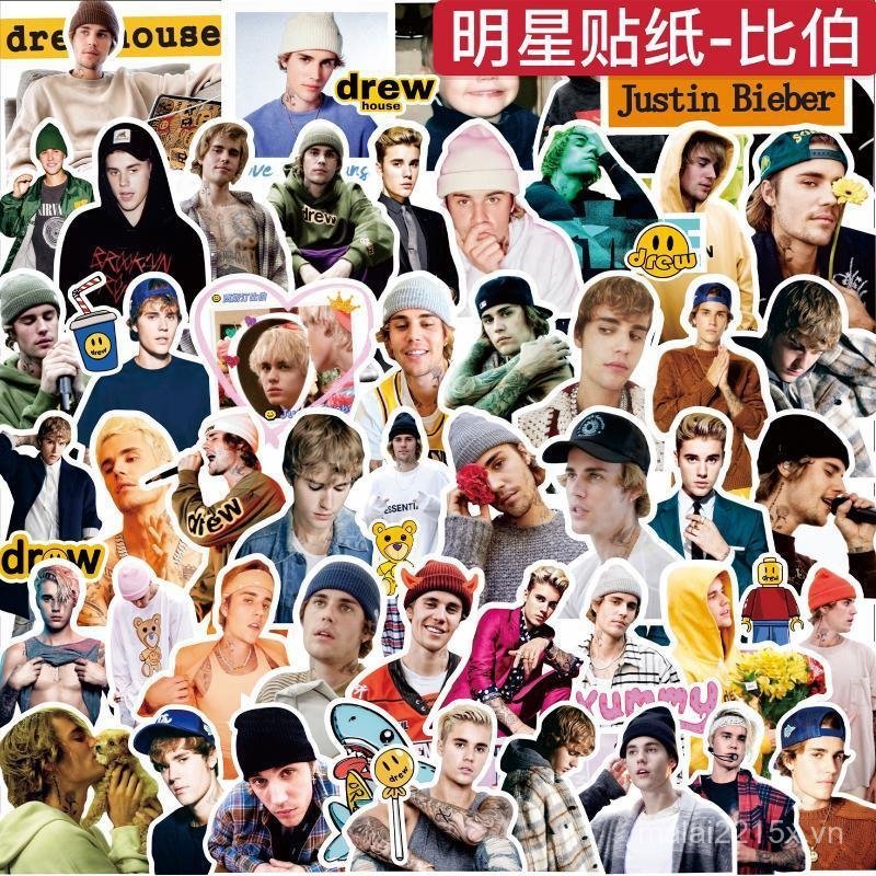 Sổ Tay Miếng Dán Justin Bieber Justin Bieber Cùng Phong Cách Mặt Cười DrewHouse Dạo Phố Trang Trí Nh