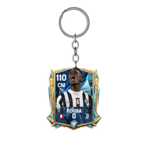 PAUL POGBA JUVENTUS FC MOBILE CARD KEYCHAIN