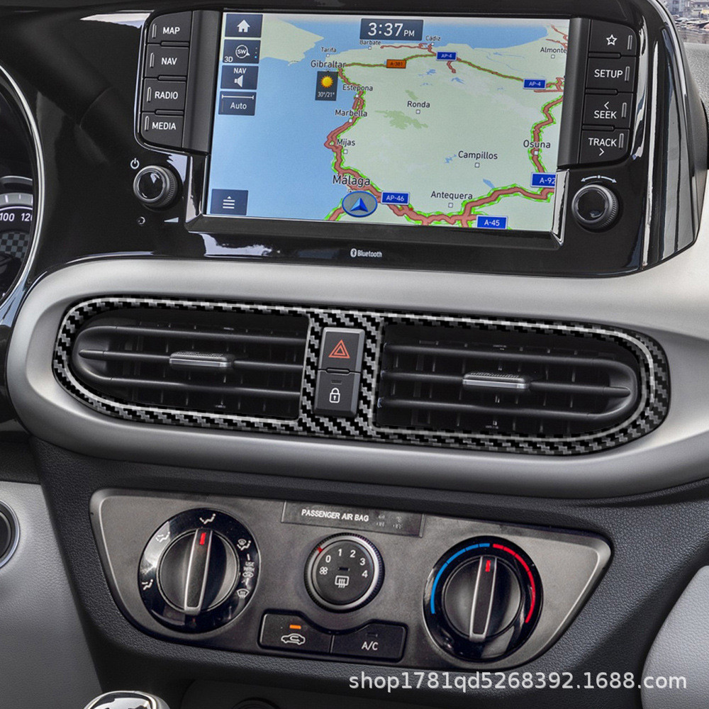 Thích hợp cho 22 Hyundai-i10 Điều khiển trung tâm Air Outlet Trim Sửa đổi nội thất i10 Khung cửa tho