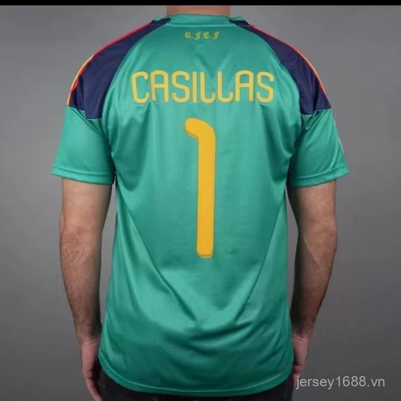 Áo Bóng Đá Retro Tây Ban Nha Cho Thủ Môn Casillas - Tùy Chỉnh