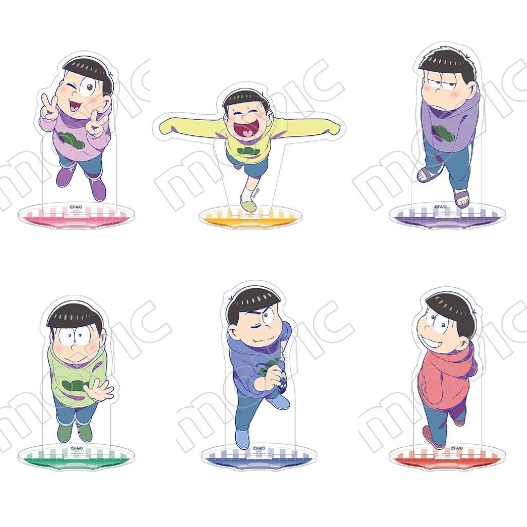 Standee Anime Osomatsu-san Mô Hình Acrylic Osomatsu Karamatsu Choromatsu Ichimatsu Jyushimatsu Todom