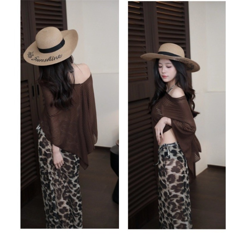 Bikini bốn mảnh phong cách Thái, phù hợp mùa xuân và đi biển với khăn choàng mát mẻ | BigBuy360 - bigbuy360.vn