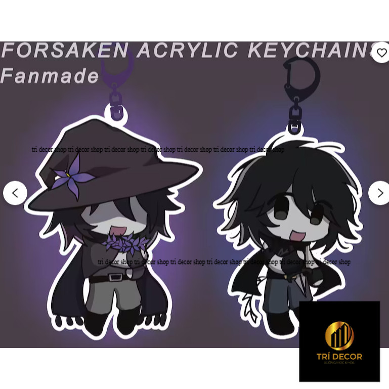 FORSAKEN PREORDERS fanmade acrylic keychains