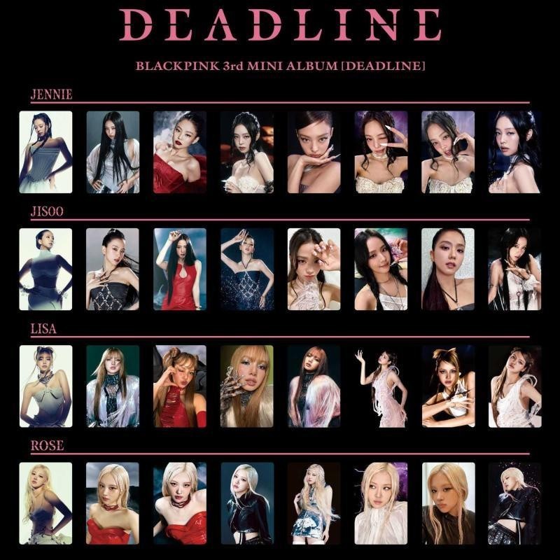 BlackPink JENNIE Pink JENNIE Photo Card kpop Kim Jenny Lisa Personal Return Album Ngoại Vi Tự In Bla