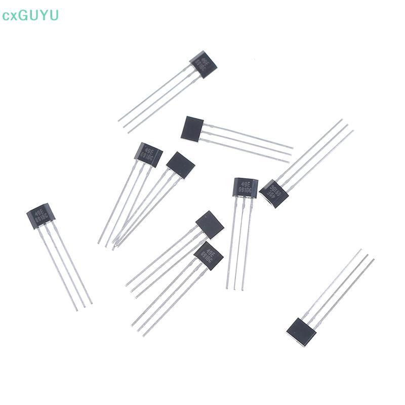 [cxGUYU] 10 chiếc Hall element 49E OH49E SS49E Cảm biến tuyến tính Cảm biến Hall PRTA