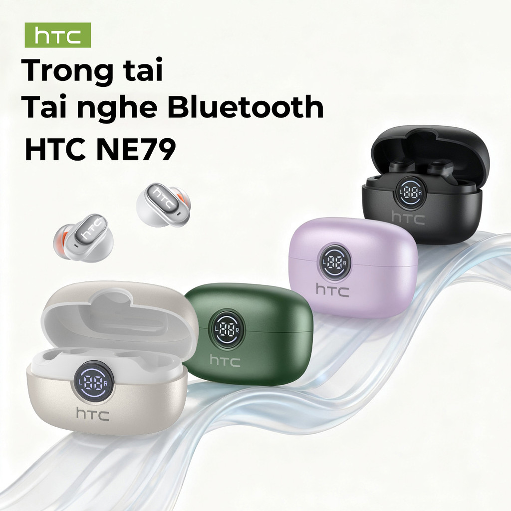 HTC NE79 TWS Tai Nghe Phiên Dịch  Bluetooth 6.0 Tai nghe không dây chống nước Tai nghe thể thao Micro LED 72H Thời gian nhạc | BigBuy360 - bigbuy360.vn