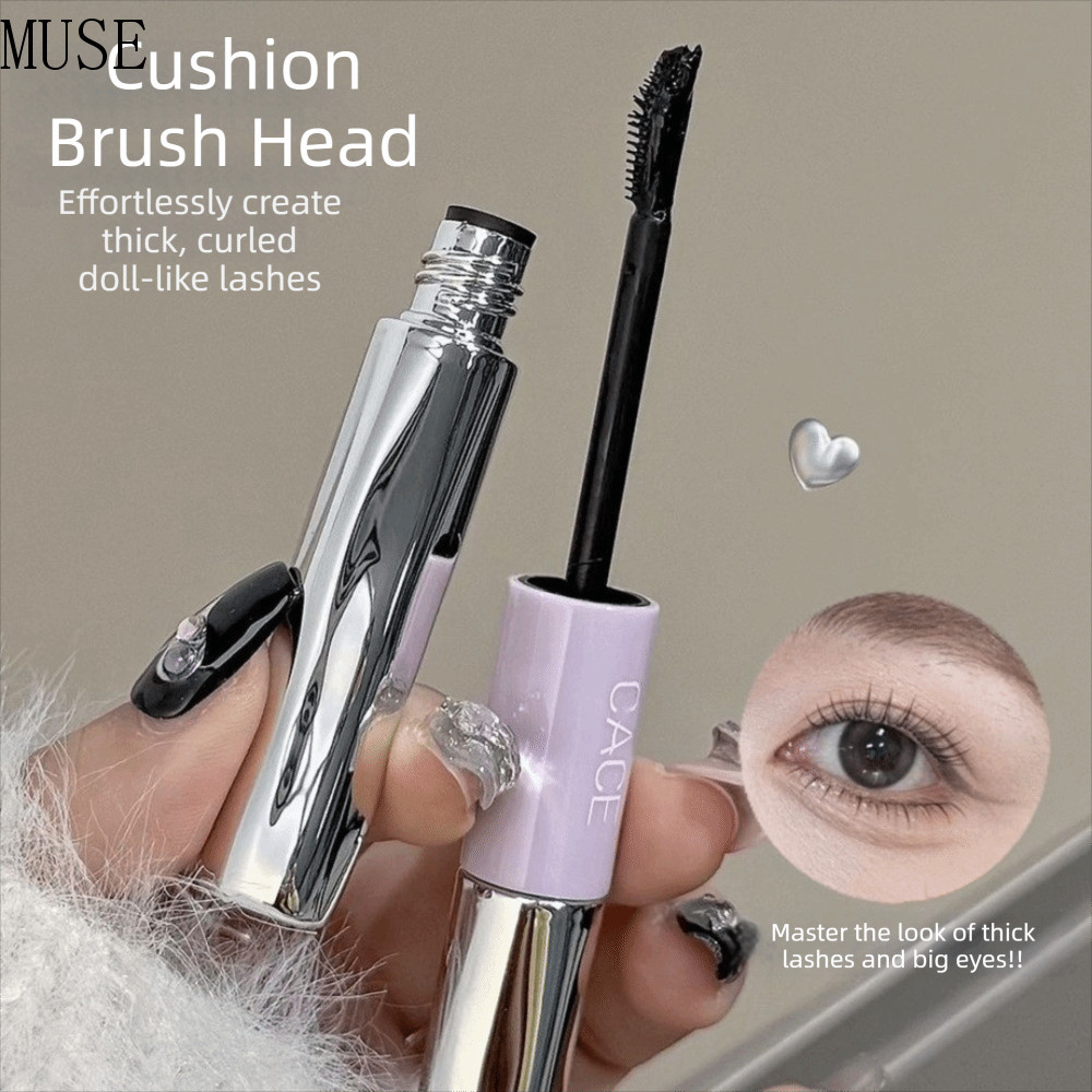 MUSE Mascara hai đầu, Mascara kéo dài lâu không chứa cặn, mặt hàng mỹ phẩm Chống thấm nước Tự nhiên 