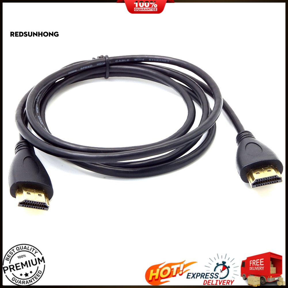 RH.B 1m 1080P Độ Rõ Cao HDMI Tương Thích V14 Nam Sang Nam Cáp Chuyển Đổi Video Dây Cho Tivi DVD Màn 