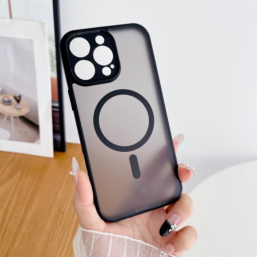 Ốp Mờ Cho iPhone 17 Pro Max 15 16 Pro Max / Plus i17 i16 i15 pro max Ốp lưng Từ Tính Sạc Không Dây Ố
