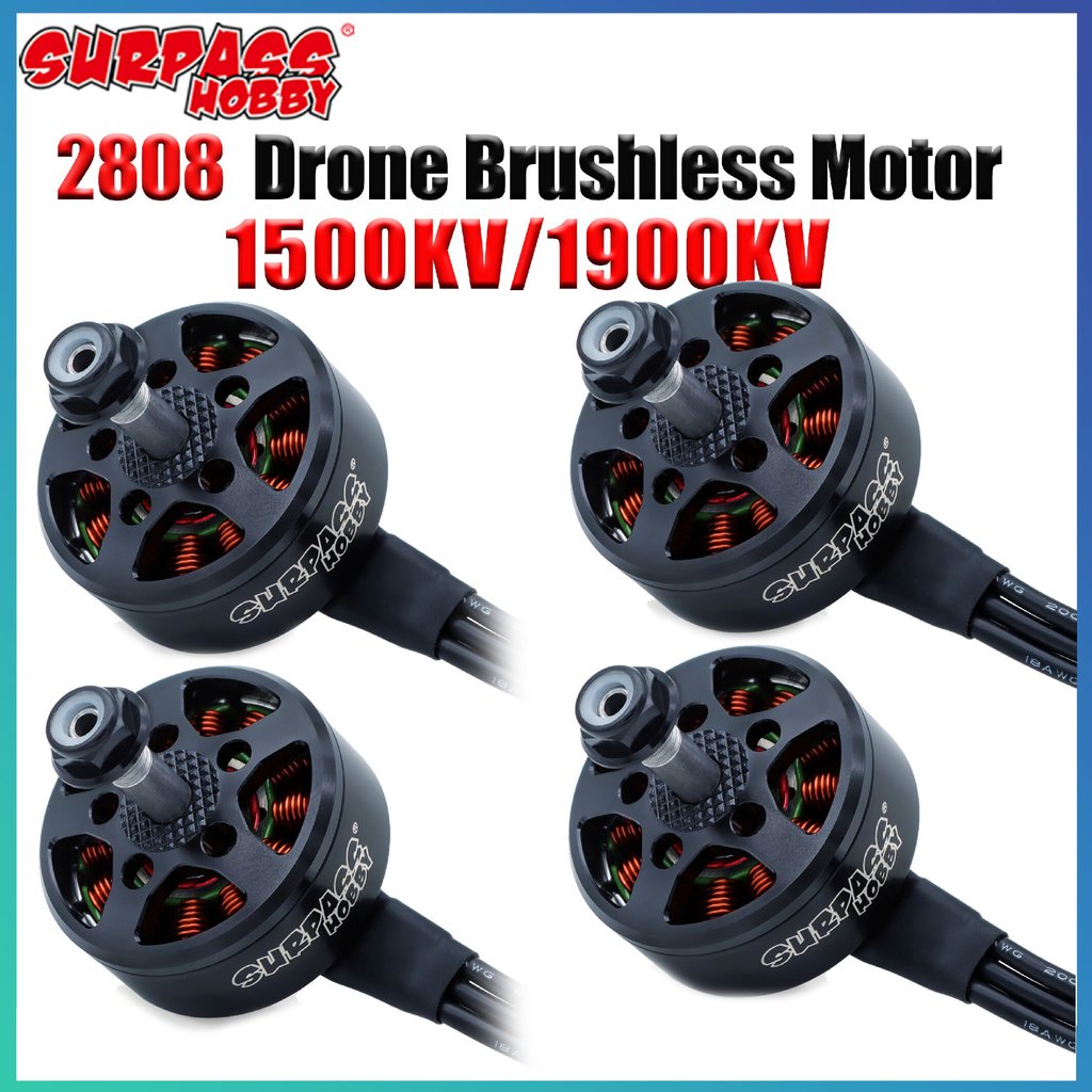 Vượt Qua Sở Thích 2808 1500KV 1900KV Outrunner Động Cơ Không Chổi Than Cho RC FPV Racing Freestyle K
