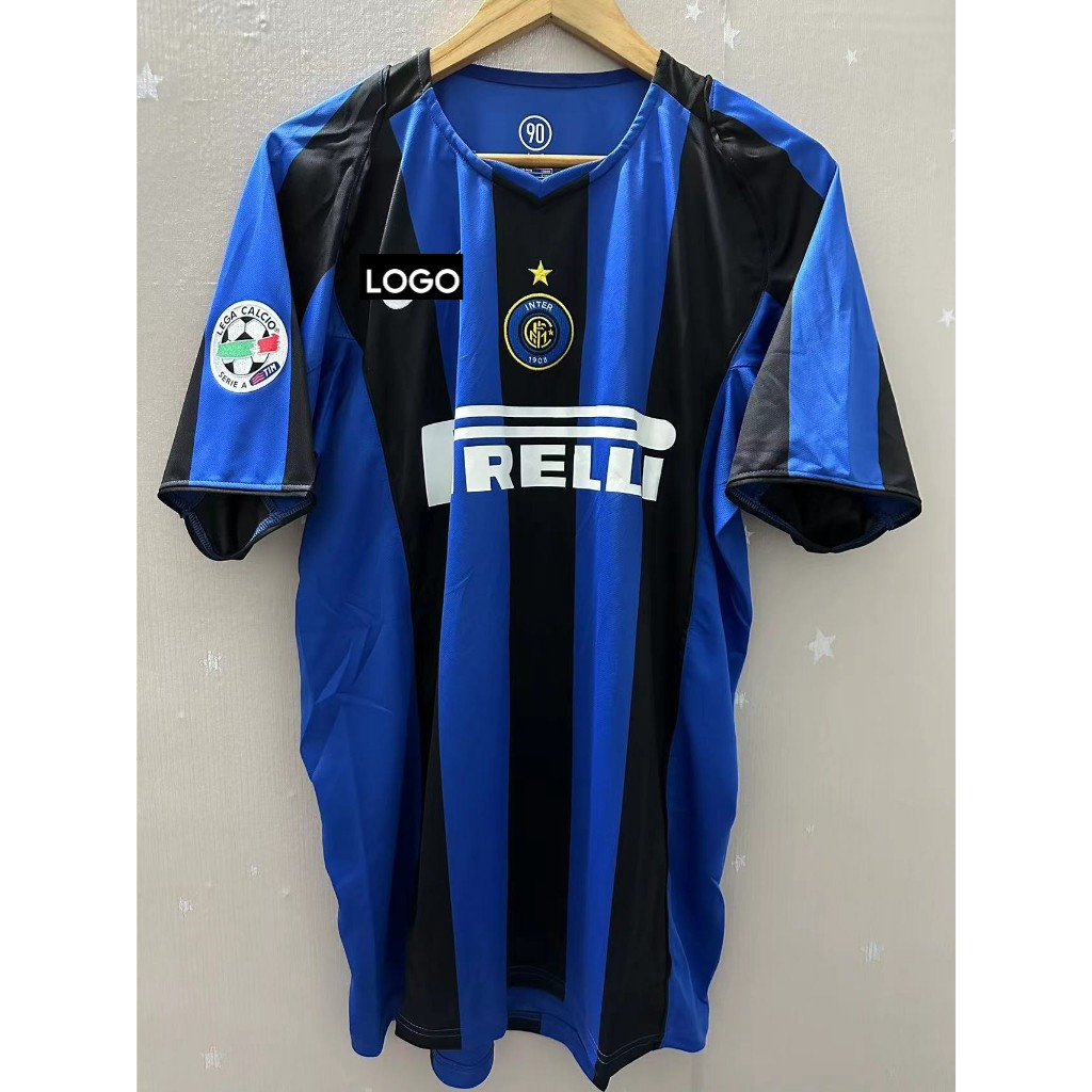 [Phong cách mới] 04-05 Inter Milan ADRIANO VERON Áo bóng đá retro sân nhà chất lượng cao, áo thun tù