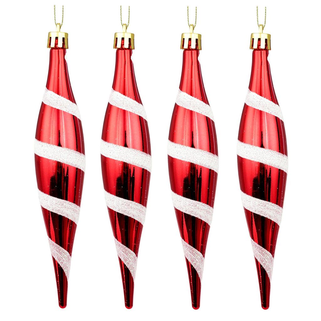 Hot-selling Christmas items15cm Decorative hanging ornaments electroplating5ya Painted plastic cone-