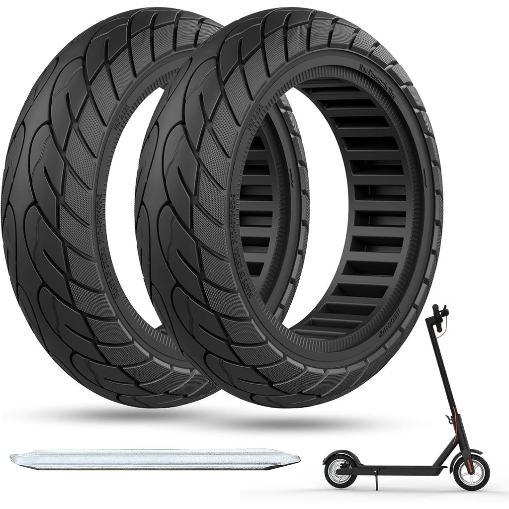 Lốp xe tay ga điện cao su rắn 10 inch, thay thế trước/sau cho Gotrax G4 Xr V2, Ninebot F25/F65, Hibo