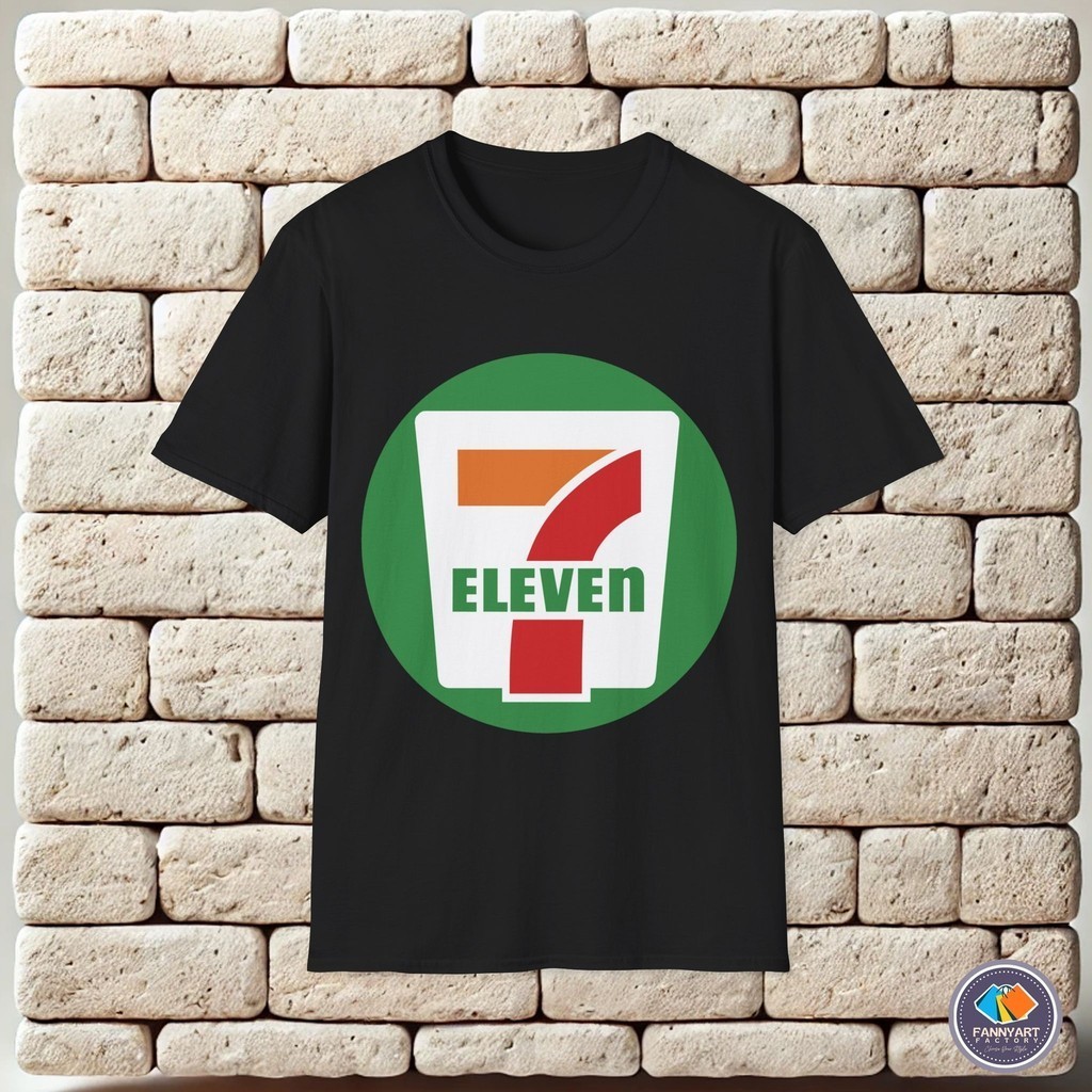 Áo thun.unisex Phong Cách Retro Mùa Hè Với Logo 7-Eleven Dành Cho Nam Và Nữ