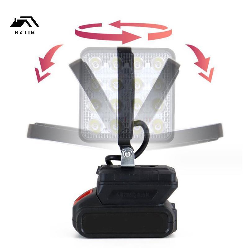 Đèn LED 4 inches không dây cho pin Li-ion 18V, phù hợp câu cá ban đêm.