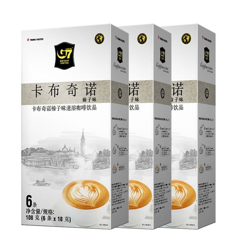 Đồng bằng trung tâm nhập khẩu Việt Nam g7 Hazelnut Cappuccino Cà phê hòa tan 108g Cà phê Việt Nam / 