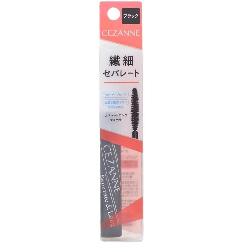 Cezanne Separate Long Mascara Black 5g - Multi-Proof Lengthening Mascara