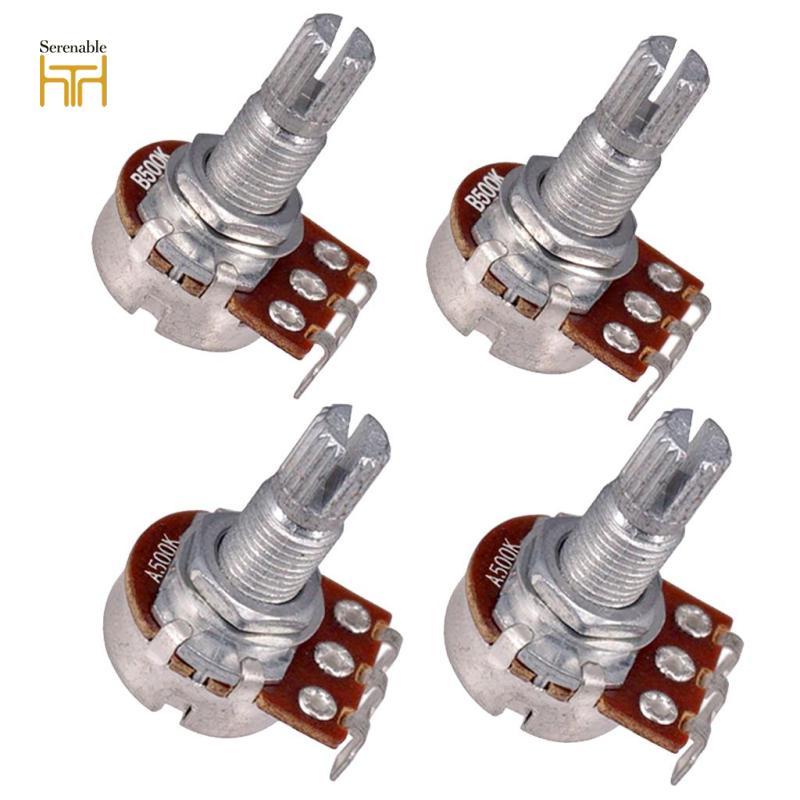 Nồi đo điện áp Guitar 18mm Trục dài 500K, 4 gói A500K & B500K