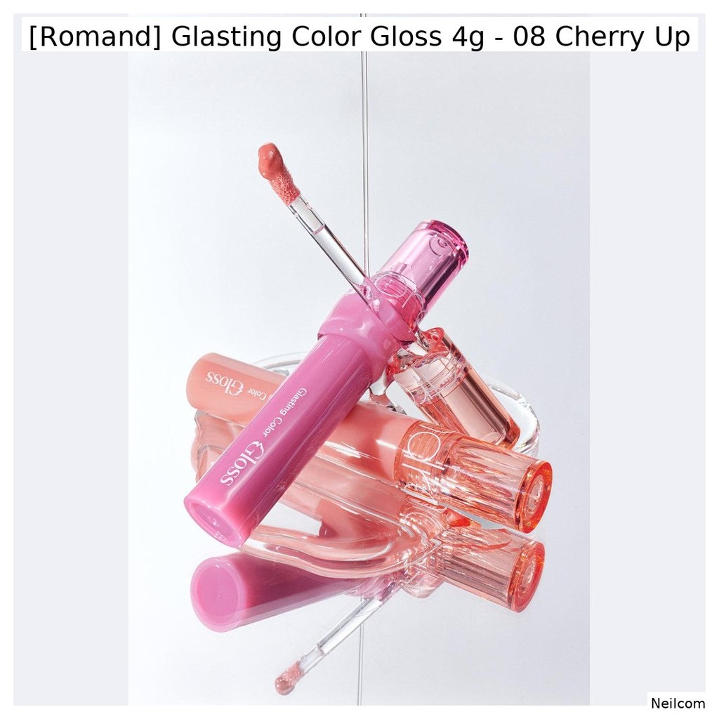 [Romand] Glasting Color Gloss 4g - 08 Cherry Up / Vibrant, Hydrating của Neilcom