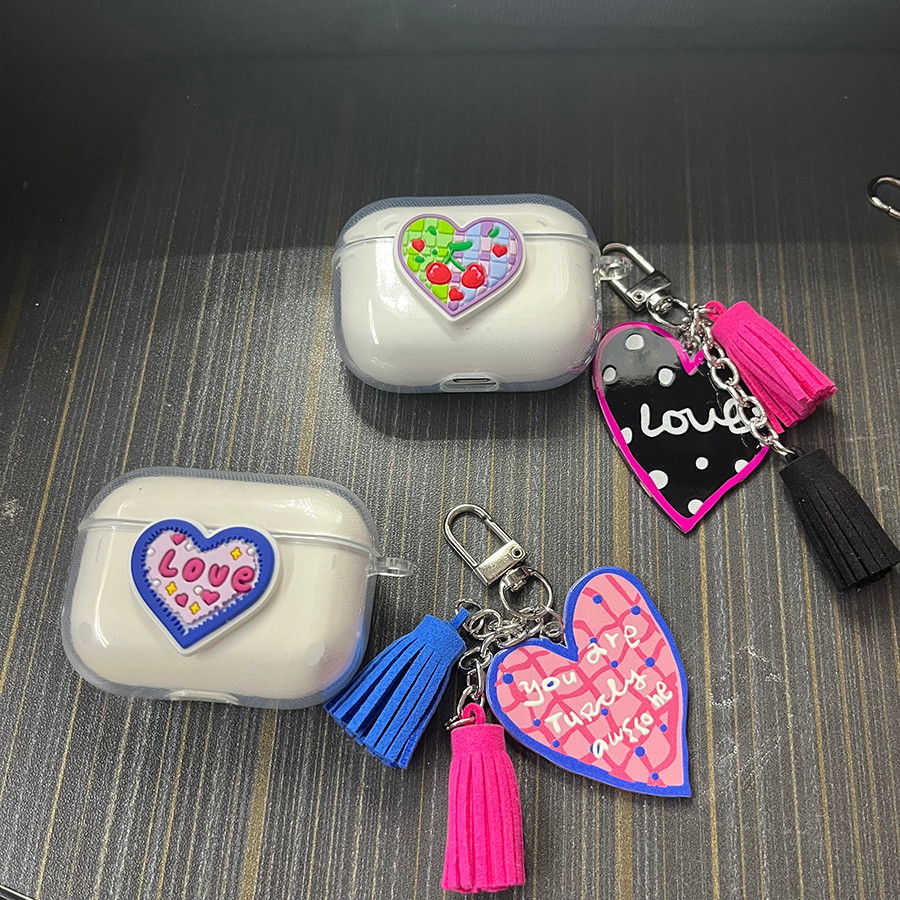 Ins fashion / love case Dành cho airpod pro 2 3 / airpod4 / airpod pro3 Ốp lưng tai nghe silicon air