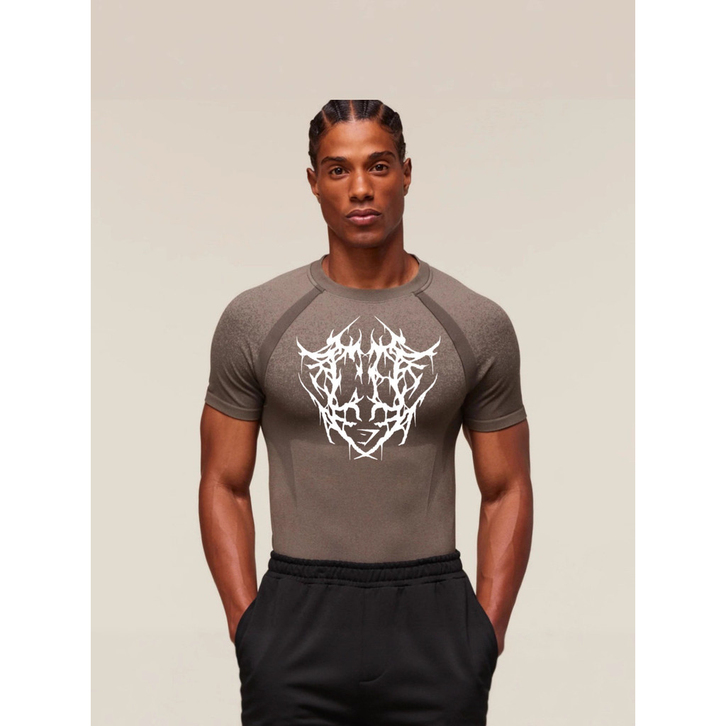 Gymshark Áo Thun Nam Phong Cách Cá Mập, Nhanh Khô Vừa Vặn Cho Tập Thể Dục