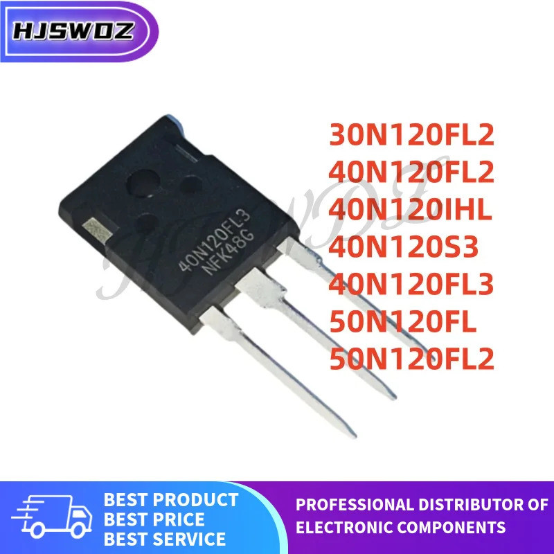 5 CÁI 30N120FL2 40N120FL2 40N120IHL 40N120S3 40N120FL3 50N120FL 50N120FL2 TO-247 IGBT Hiệu Ứng Trườn