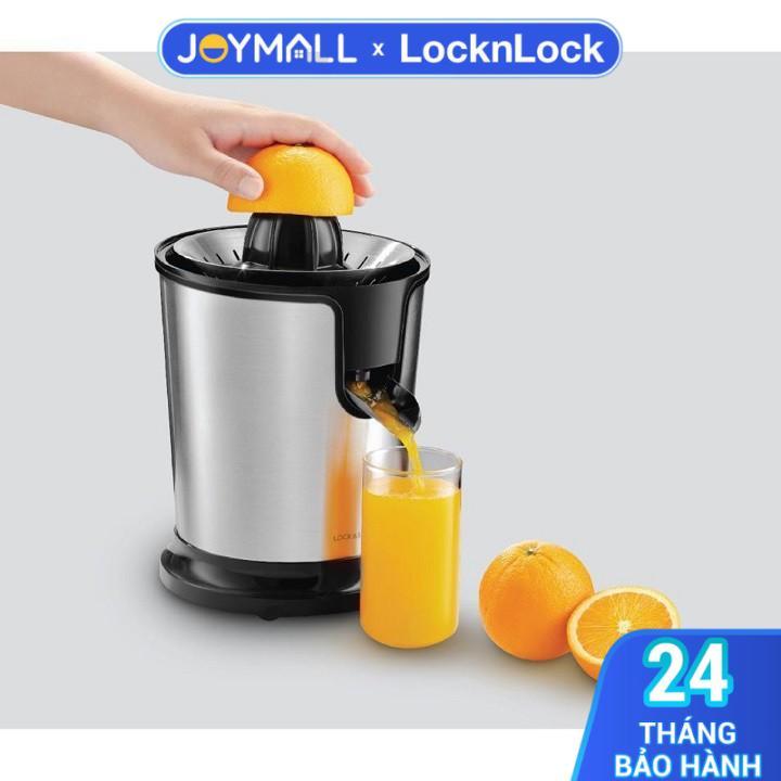 Máy Vắt Cam Thép Không Gỉ LocknLock EJJ226BLK 85W, Hàng Chính Hãng, Chống Trượt - JoyMall