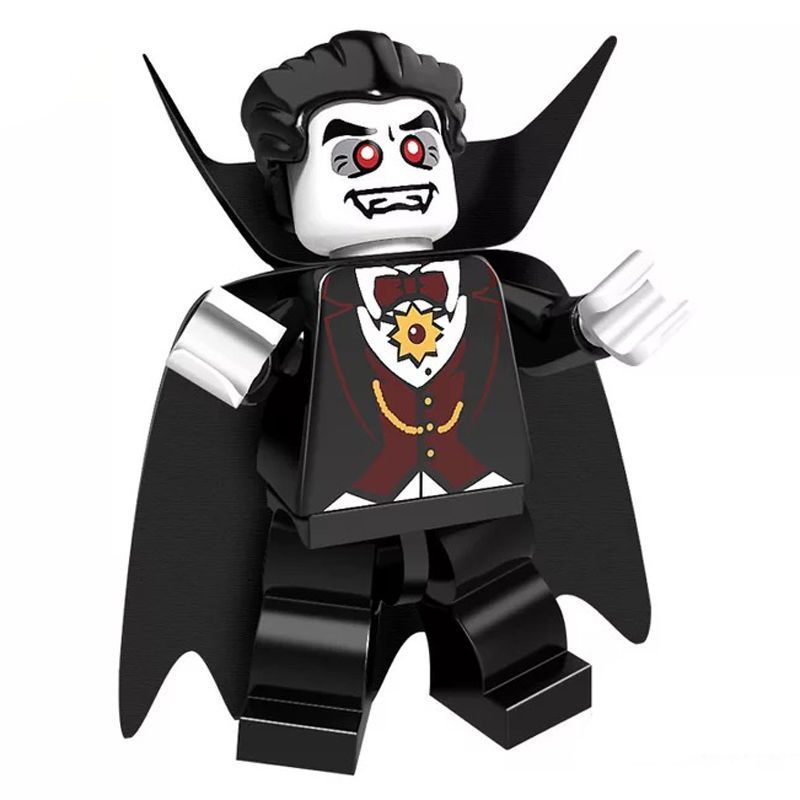 Tương thích Lego Halloween Minifigure Vẽ Người Bí Ngô Phù Thủy Zombie Ma Cà Rồng Lắp Ráp Khối Xây Dự