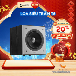  Loa Sub Tăng Bass EDIFIER T5 T5S 70W - Vỏ Gỗ Giảm Cộng Hưởng - Kết Nối RCA - Chế Độ Chờ Tự Động - 15 Tháng Bảo Hành 