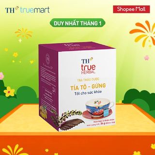  Hộp trà thảo dược TH true HERBAL Tía tô – Gừng  20 gói  
