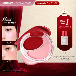   MUA 1 TẶNG 2  Kem má hồng Joocyee 2 ô đa năng Cream Blush Duo Bắt sáng Má hồng Ẩm mượt Bóng và Lì 