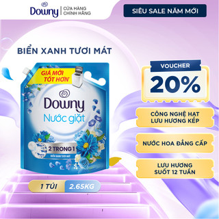   DOWNY  Nước giặt Downy túi 2.65kg Biển xanh tươi mát 