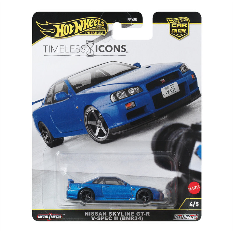 P Hot Wheels FPY86 Văn Hóa Xe Hơi Vĩnh Cửu Cổ Điển Nhật Bản Skyline GTR R34 hotwheels Hợp Kim Xe Mô 